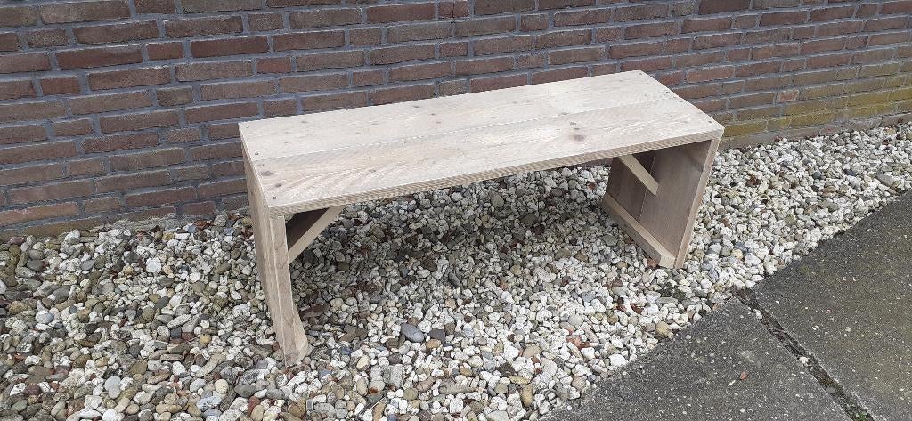 tuinbank van gebruikt steigerhout steigerplanken, Ophalen, Nieuw, Hout