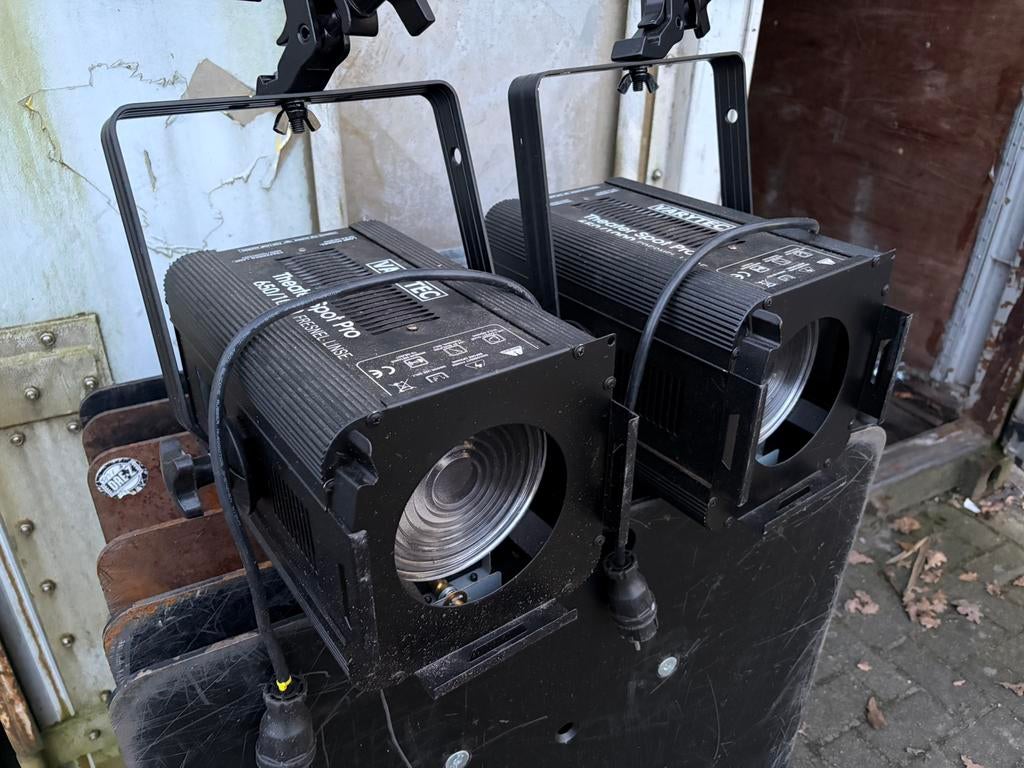 4x Varytec Theater Spot 650/1000 Fresnel (prijs totale set), Ophalen, Gebruikt, Licht