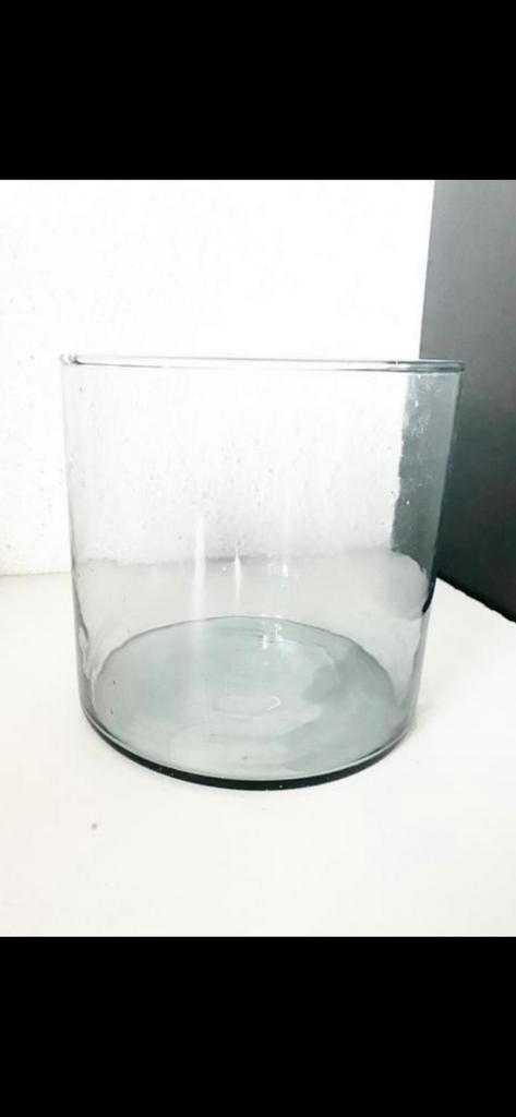 mooie GLAZEN BLOEMPOT, Tuin en Terras, Bloempotten, Overige materialen, Rond, Nieuw, Ophalen of Verzenden