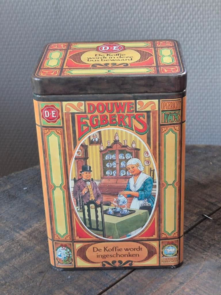 Douwe egberts koffie blik, Ophalen of Verzenden, Gebruikt, Koffie, Douwe Egberts