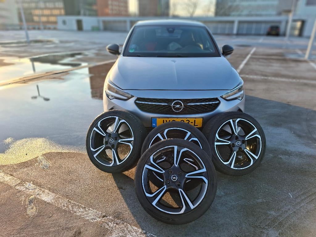 Opel Corsa 1.2 Turbo GS Line | Digital dash | Camera | Sport, Auto's, Opel, Zwart, Leder en Stof, 102 pk, 1200 kg