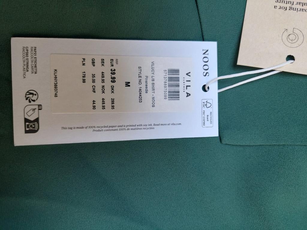 Groene blouse van Villa/M, Ophalen of Verzenden, Nieuw, Groen