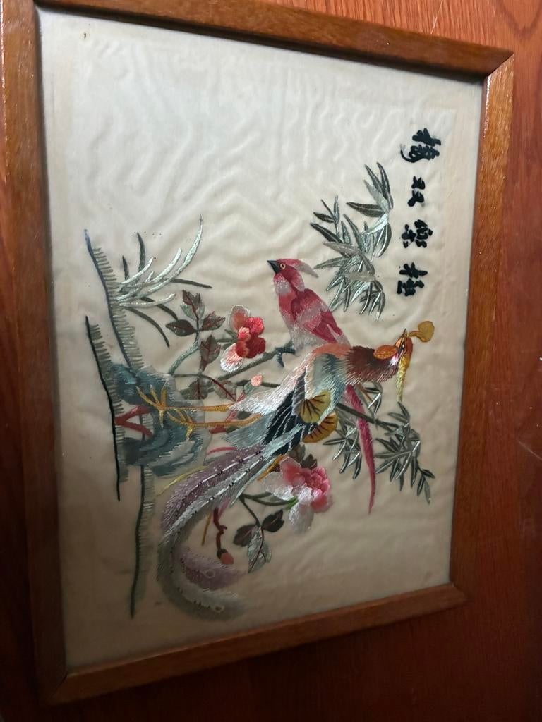 Japans borduurwerk zijde, Ophalen