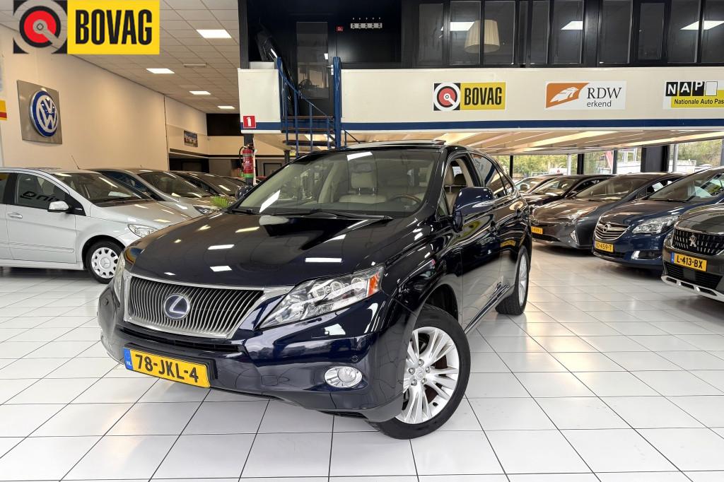 Lexus RX 450h 4WD Pres Automaat Navi (bj 2009), Auto's, Lexus, Bedrijf, Te koop, RX(-H), ABS, Adaptive Cruise Control, Airbags