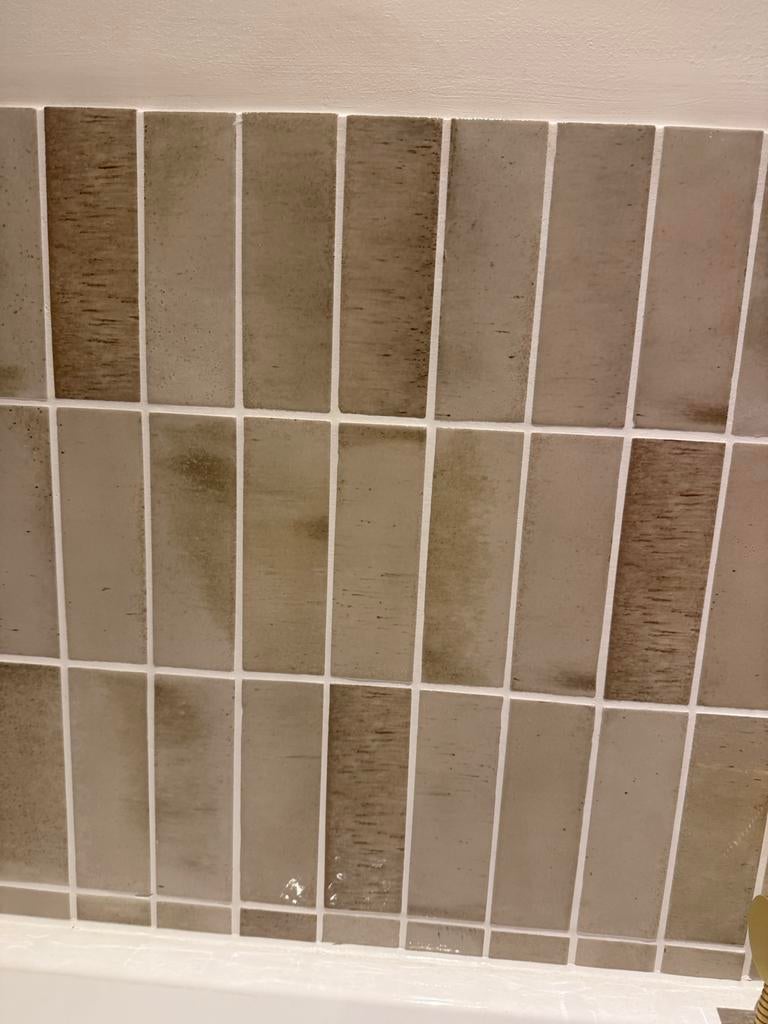 Ragno Gleeze wandtegels beige 5x15cm - ca. 1,60 m2, Ophalen, Nieuw, Minder dan 20 cm, Minder dan 5 m²