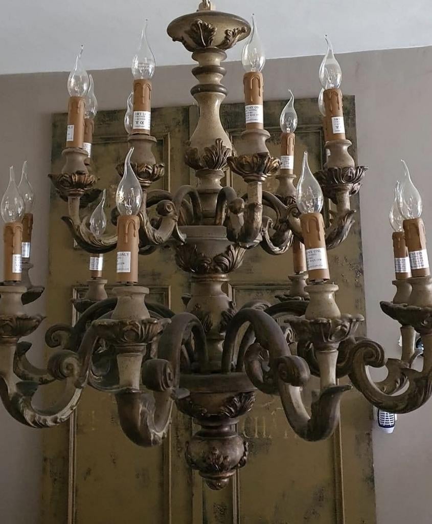 Rococo Kroonluchter, Antiek en Kunst, Antiek | Lampen, Ophalen of Verzenden