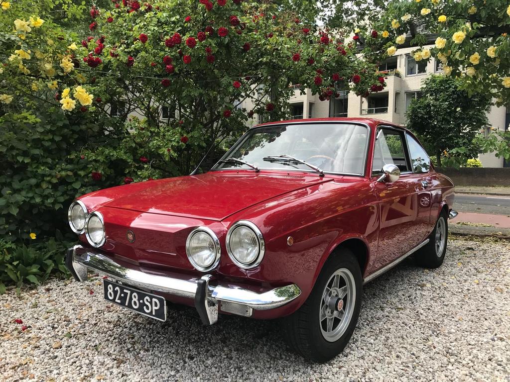 Fiat 850 0.9 Sport 1972 Rood, 903 cc, Achterwielaandrijving, Zwart, 4 cilinders