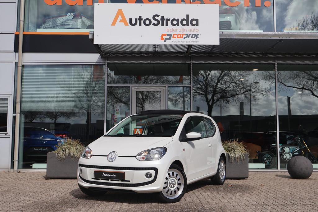 Volkswagen Up! 1.0 Groove 75PK | Leder | Navigatie | Stoelve, Euro 5, Start-stop-systeem, Gebruikt, Met garantie (alle)