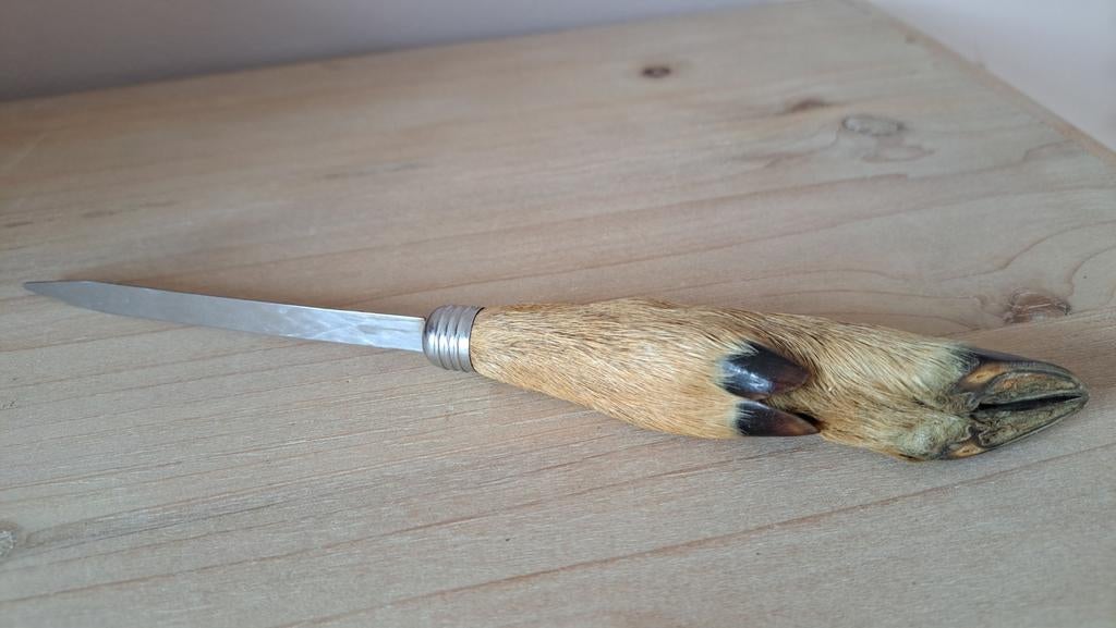 Brocante briefopener bokkenpoot / poot bokje - geitje, Ophalen of Verzenden