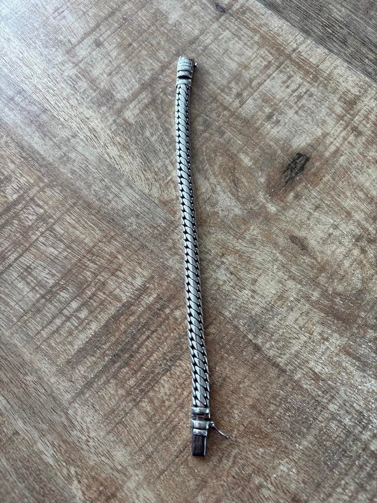 Buddha to Buddha armband “Ben XS” 925 zilver 20.5cm, Ophalen of Verzenden, Zo goed als nieuw, Zilver