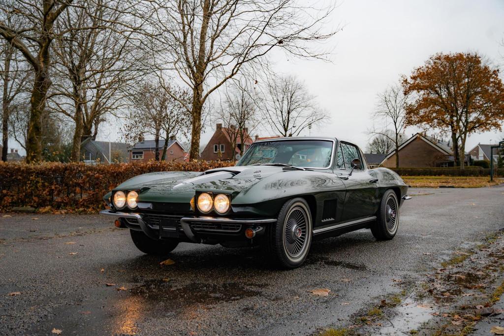 1967 Chevrolet Corvette 427/435, Lederen bekleding, 434 pk, Achterwielaandrijving, Zwart