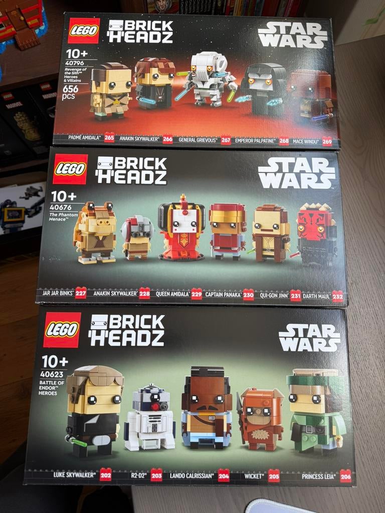 Lego Star Wars Brickheadz sets 2023/2024 en 2025 * nieuw, Star Wars, Lego, Nieuw, Ophalen of Verzenden