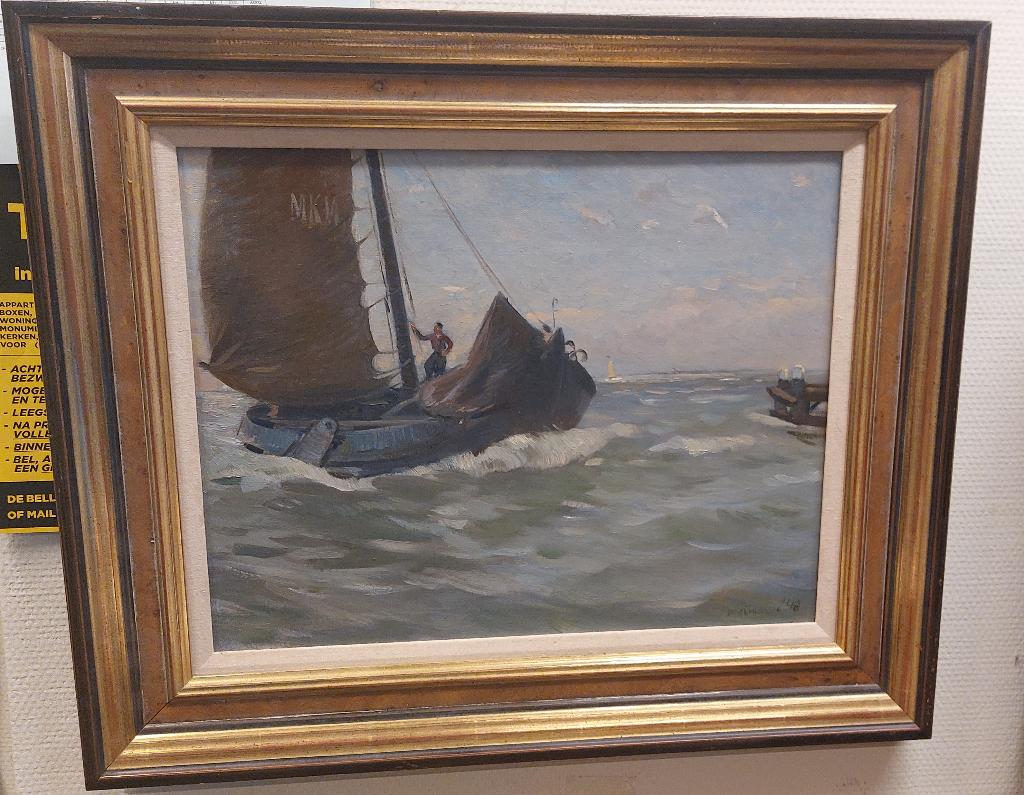 Botter IJsselmeer Daan MuhlhausFranken Kunst&AntiekDordrecht, Ophalen