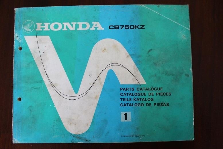 Honda CB750 Kz 1978 motorcycle parts catalogue teile katalog, Ophalen of Verzenden, Honda