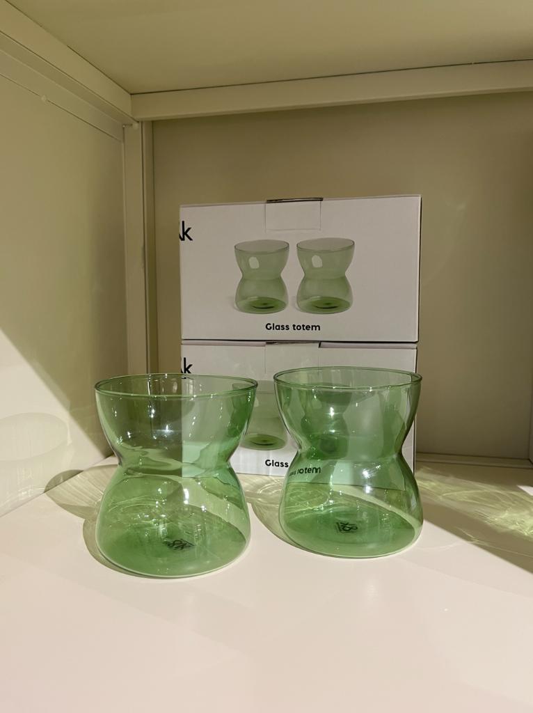 &Klevering glazen totem, set van 2, Glas of Glazen, Nieuw, Ophalen of Verzenden, Overige stijlen