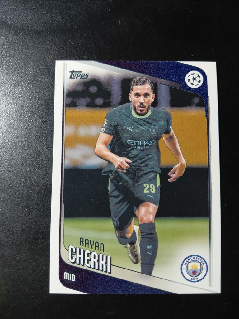 Rayan cherki (manchester city) topps, Ophalen of Verzenden, Nieuw, Buitenlandse clubs, Spelerskaart