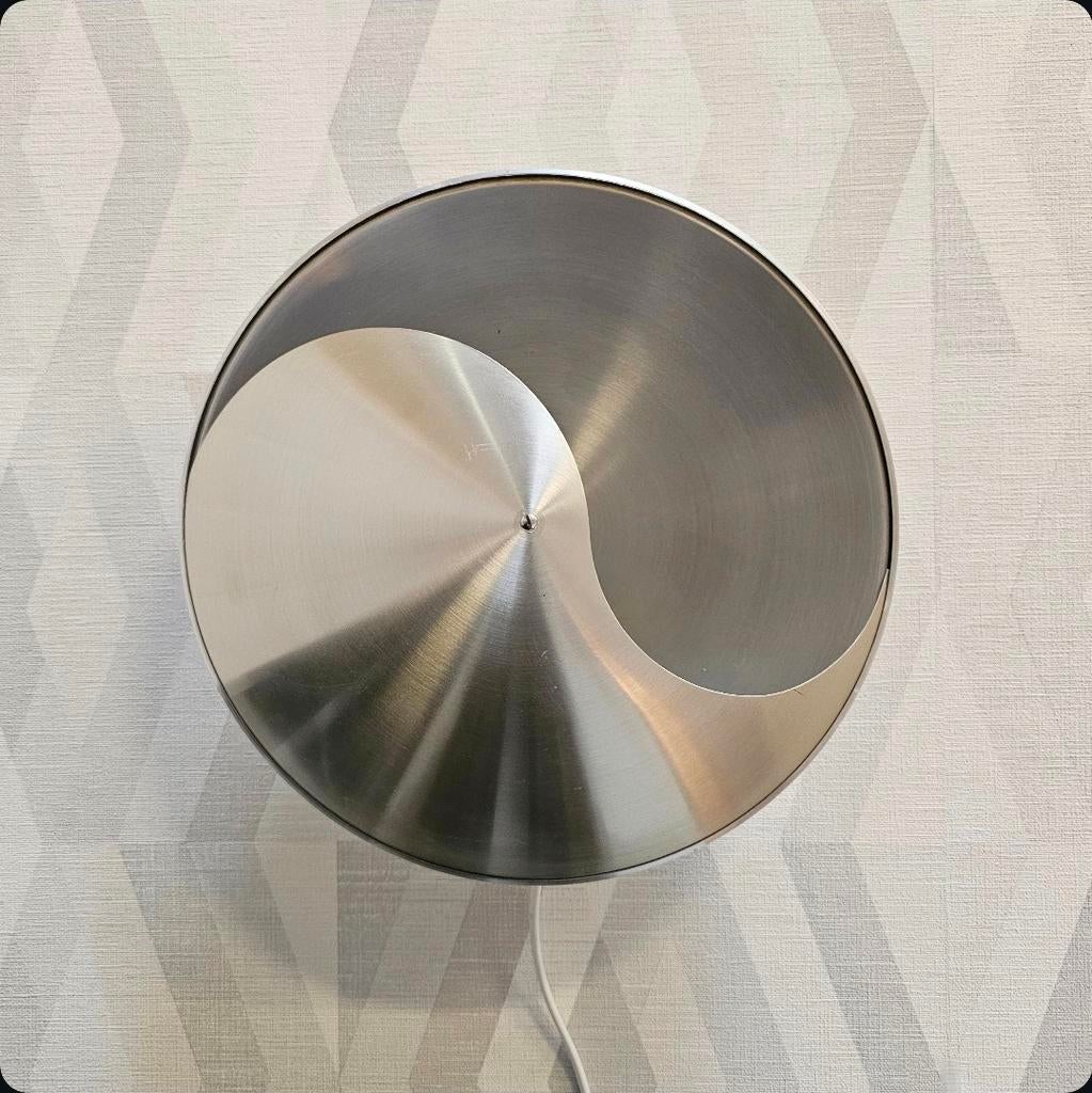 'Yin Yang' Wandlamp RAAK Amsterdam - Vintage Dutch design, Gebruikt, Ophalen of Verzenden, X, Metaal