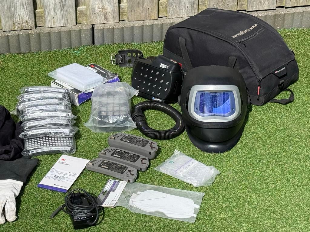 Speedglas FX 9100 XXL met Adflo en uitgebreide accessoires, Lasfilter, Ophalen of Verzenden, Zo goed als nieuw