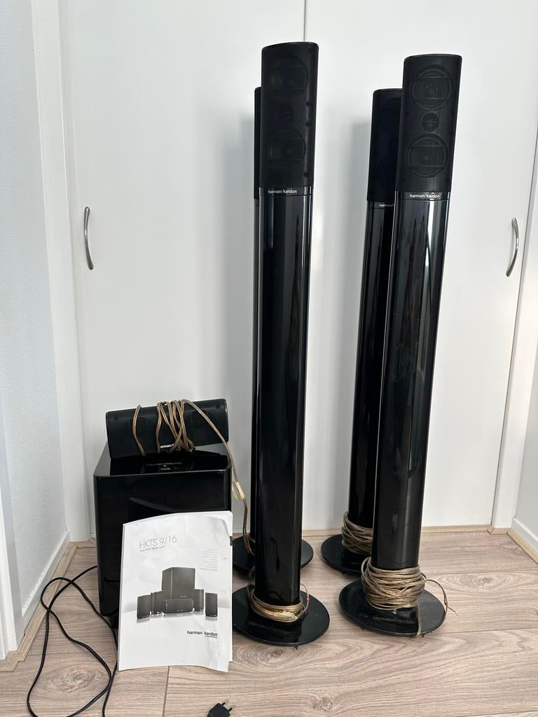 Harman/Kardon 5.1 Home Cinema Set met 4 Zuilen, Gebruikt, Blu-ray-speler, 70 watt of meer, 5.1-systeem