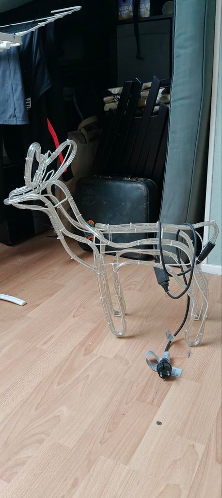 Verlicht rendier kerst, Ophalen, Zo goed als nieuw