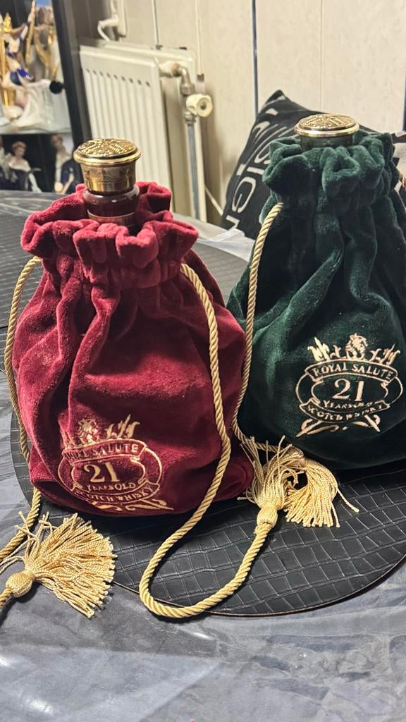 Royal Salute 21 jaar - Lege verzamelaarsflessen, Verzamelen, Wijnen, Ophalen of Verzenden, Gebruikt, Overige gebieden, Overige typen