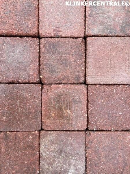 950m2 rood koppel/cobblestones betonklinkers 14x14x7cm dubbe, Tuin en Terras, Bij dit gebruikte product niet meer te achterhalen.