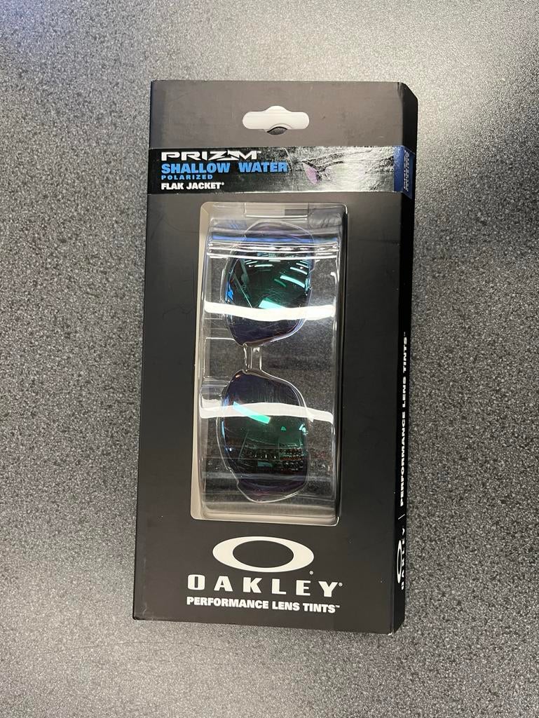 Oakley Flak Jacket Prizm Shallow Water Gepolariseerde Lens, Zonnebril, -, -, Nieuw