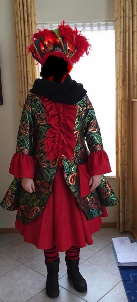 Carnavalsjas vrouw, Ophalen, Zo goed als nieuw, Maat 46/48 (XL) of groter, Carnaval