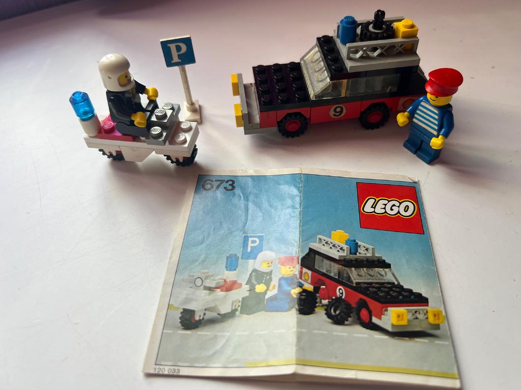 LEGO Rally Car and Motorbike 673, Ophalen of Verzenden, Gebruikt, Complete set, Lego
