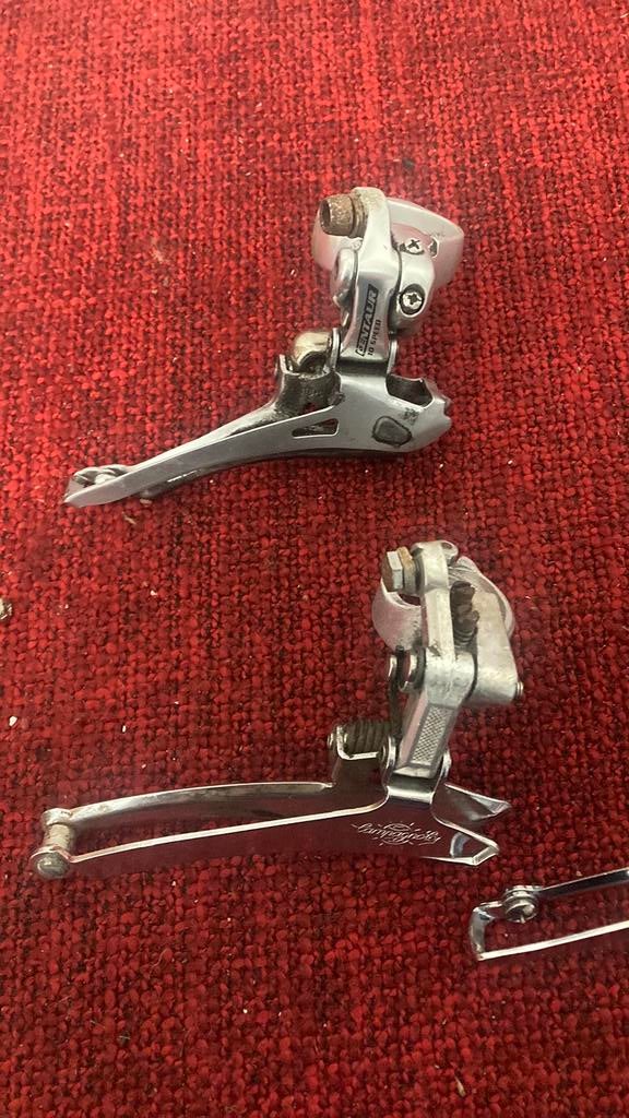 Campagnolo Record Voorderailleur, Gebruikt, De ruyterstraat 86, Cycling@steenbergen.cc, Derailleur of Ketting