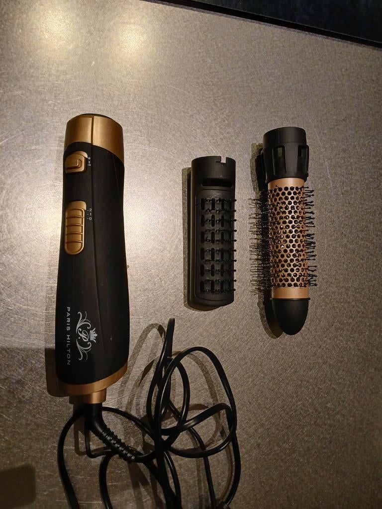 Krulborstel/föhn, Ophalen of Verzenden, Zo goed als nieuw, Föhn of Haardroger