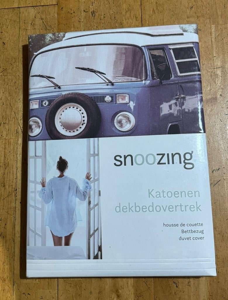 snoozing dekbedovertrek 140 x 200 cm, Ophalen of Verzenden, Nieuw, Eenpersoons, Dekbedovertrek