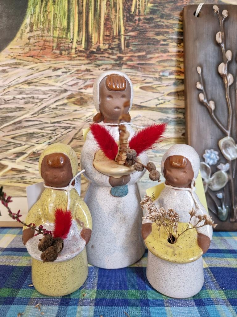 Zweedse Bloemenmeisjes Jie Gantofta Geel Beige, Ophalen of Verzenden