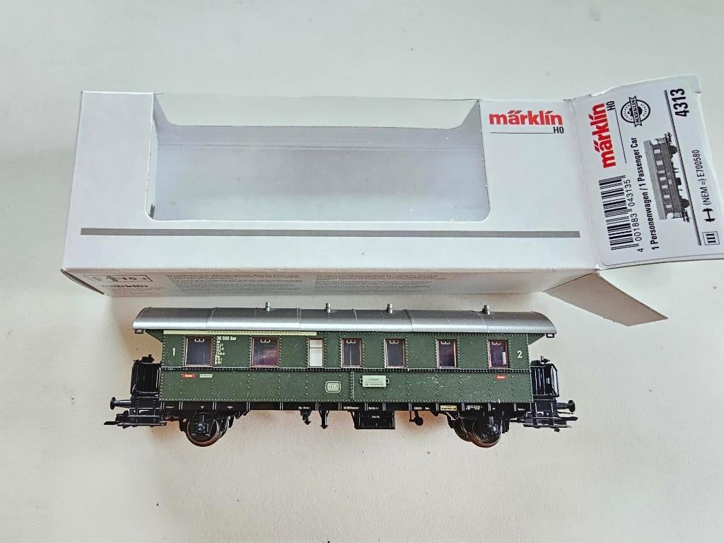 modeltrein Ho Marklin 4313 personen wagon nieuw in doos, Wisselstroom, Locomotief, Nieuw, Ophalen of Verzenden