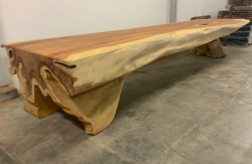 Mega grote tafels suar padoek notenhout mahonie, Ophalen, Nieuw