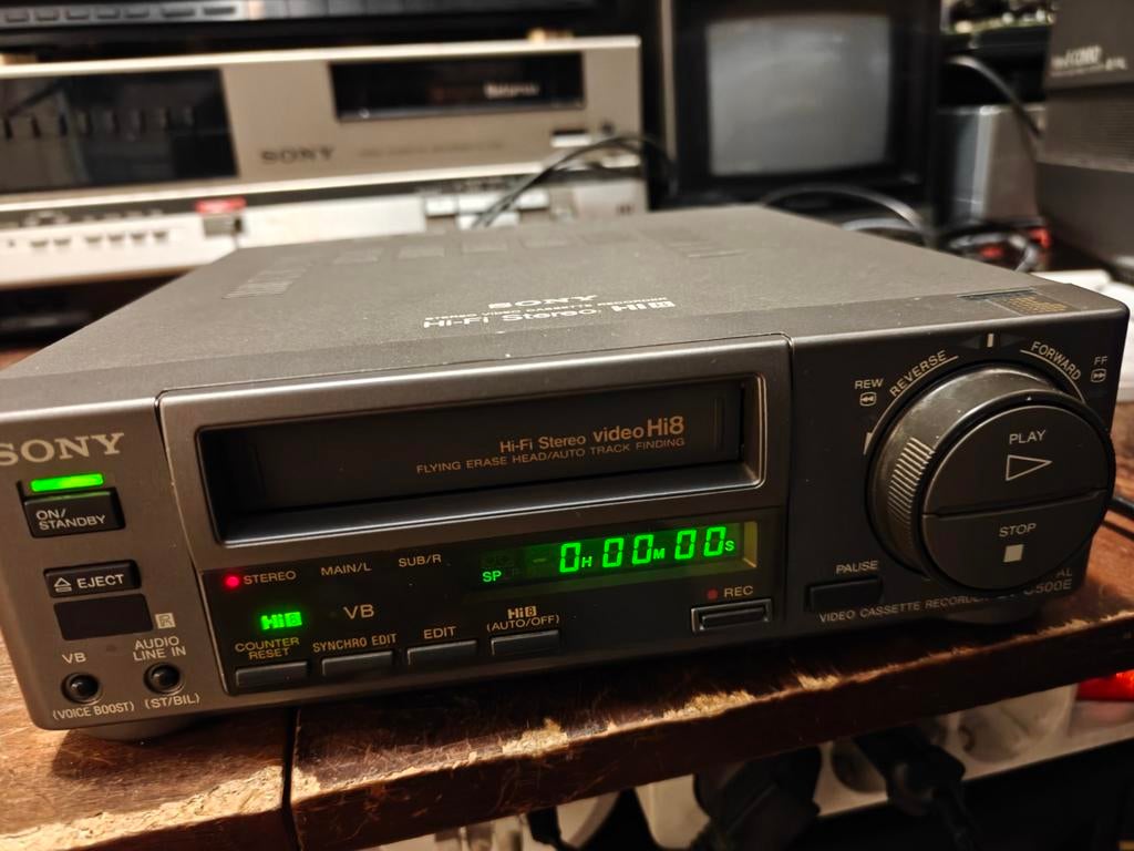 Sony EV-C500 Hi8 / Video8 Videorecorder, Audio, Tv en Foto, Videospelers, Ophalen of Verzenden