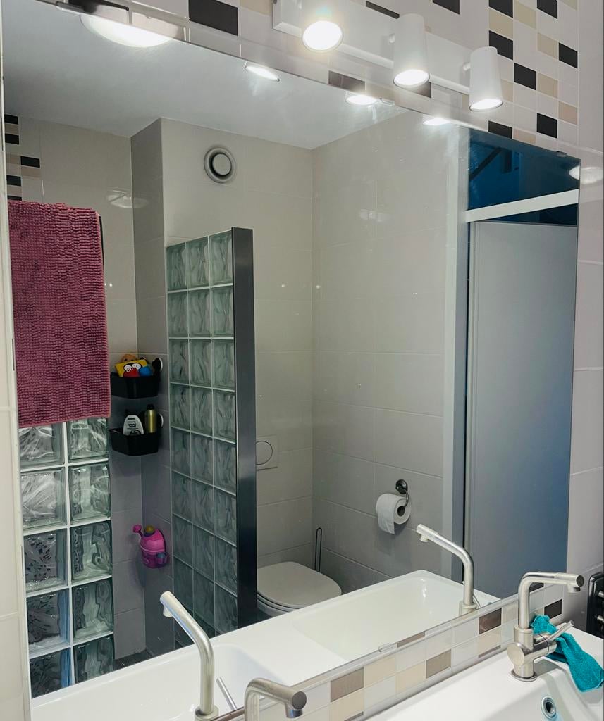 Lettan spiegel IKEA 120x95 cm, Huis en Inrichting, Woonaccessoires | Spiegels, Zo goed als nieuw, 100 tot 125 cm, Minder dan 100 cm