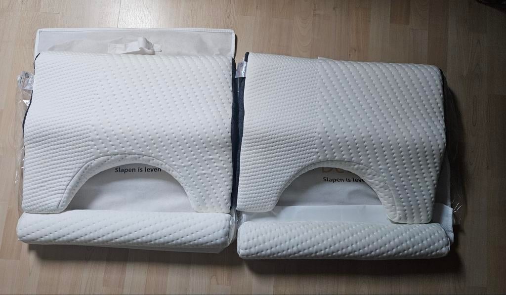 Decupré hoodkussen - Nieuwstaat!, Huis en Inrichting, Slaapkamer | Bedden, Ophalen, Eenpersoons, Wit, Nieuw