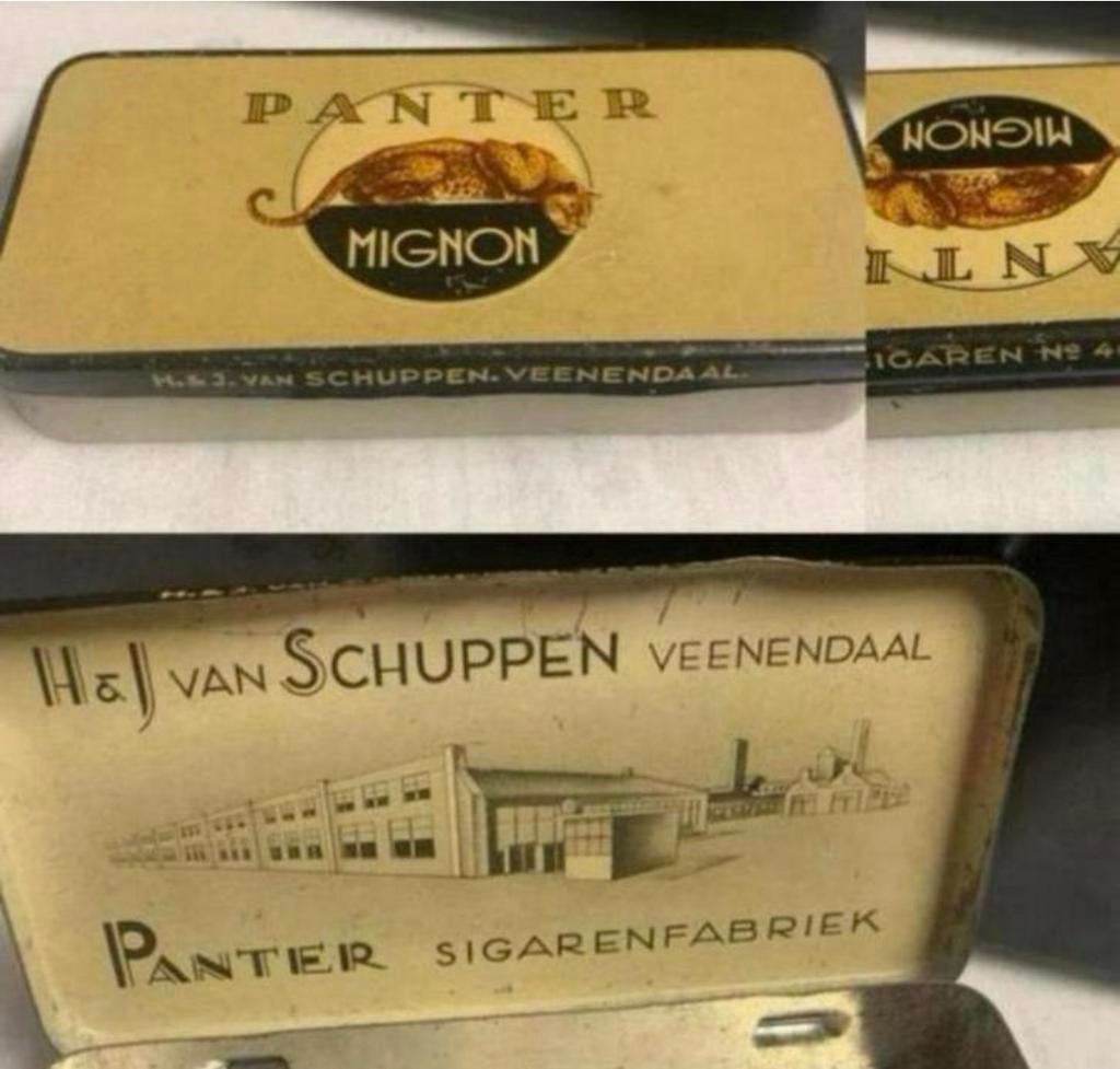 Panter Mignon Sigaren doosje /blikje, Verzamelen, Blikken, Ophalen of Verzenden, Gebruikt, Overige