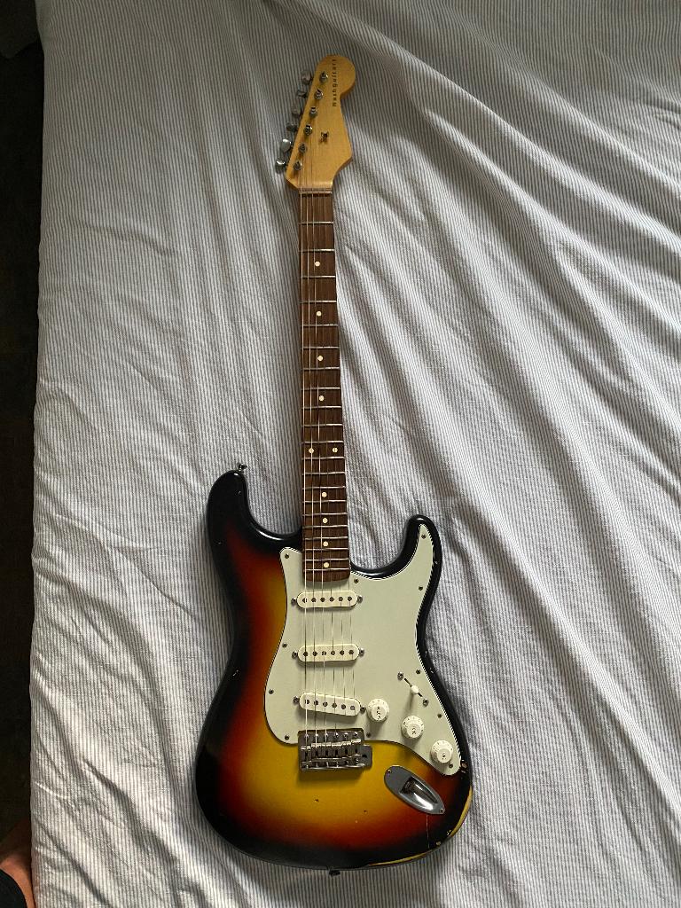 Bill Nash S-60'S RELIC 3-TSB (met koffer), Ophalen of Verzenden, Zo goed als nieuw, Solid body, Overige merken
