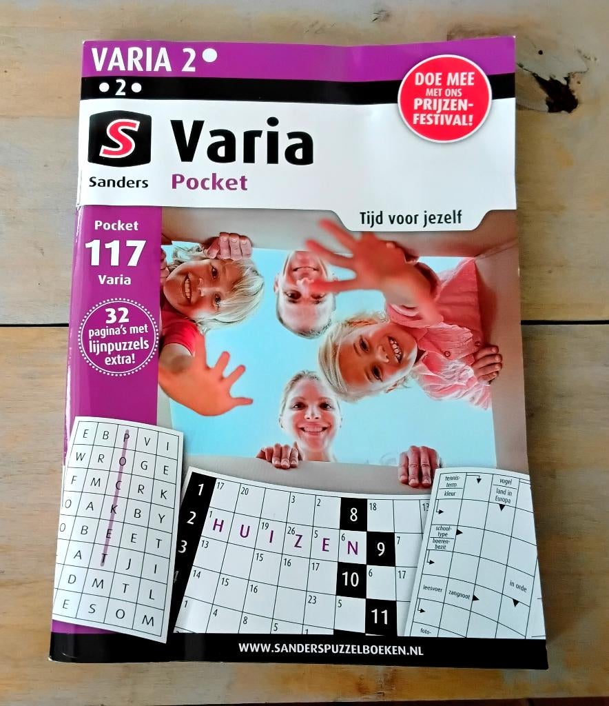 Puzzelsport - denksport: Sanders Varia 2 Pocket - nieuw, Ophalen of Verzenden, Minder dan 500 stukjes, Nieuw, Puzzelboek