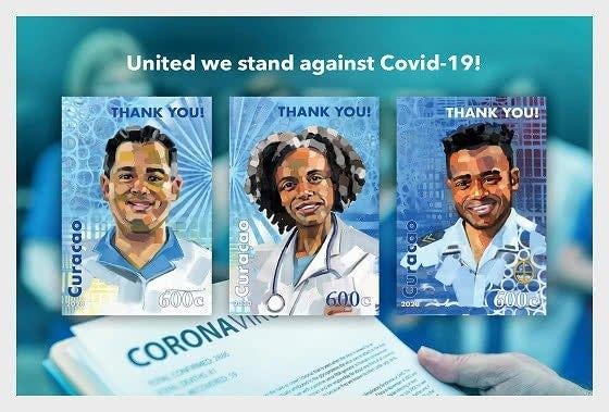 Curacao 455 postfris United against COVID 2020, Ophalen of Verzenden, Postfris