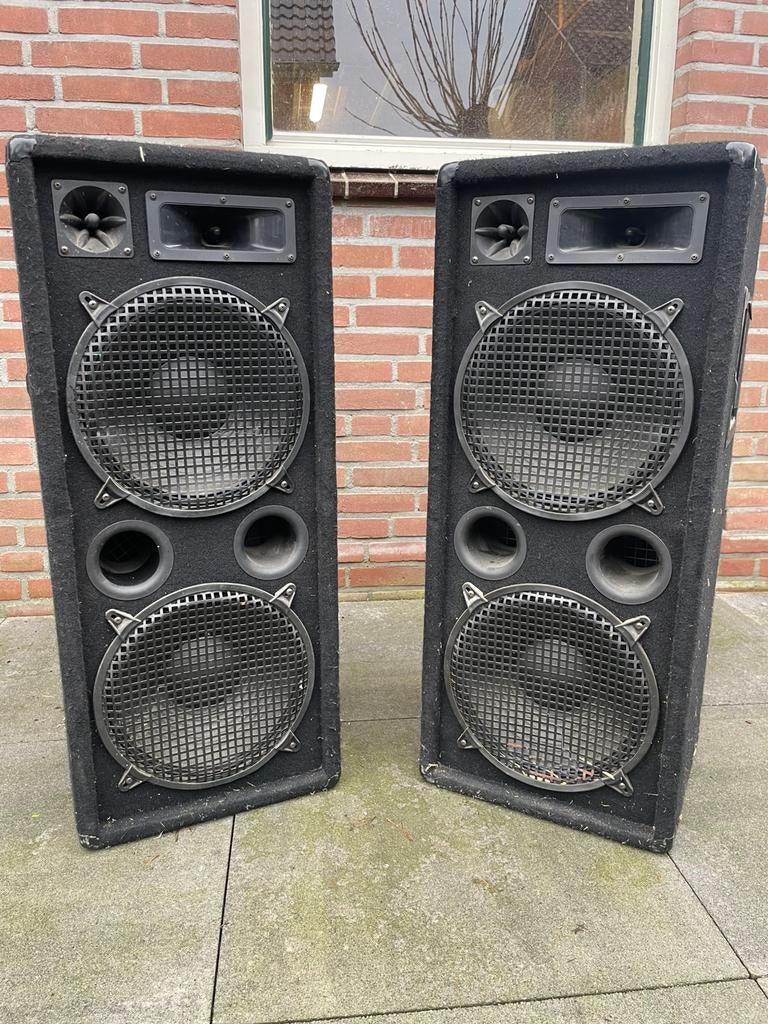 Set speakers, voor carnavalswagen, keet of feestje thuis, Zo goed als nieuw, 120 watt of meer, Front, Rear of Stereo speakers