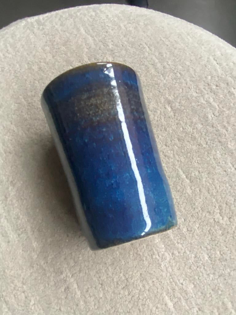 Blauwe Jan de Graaf keramiek vaas, Ophalen of Verzenden