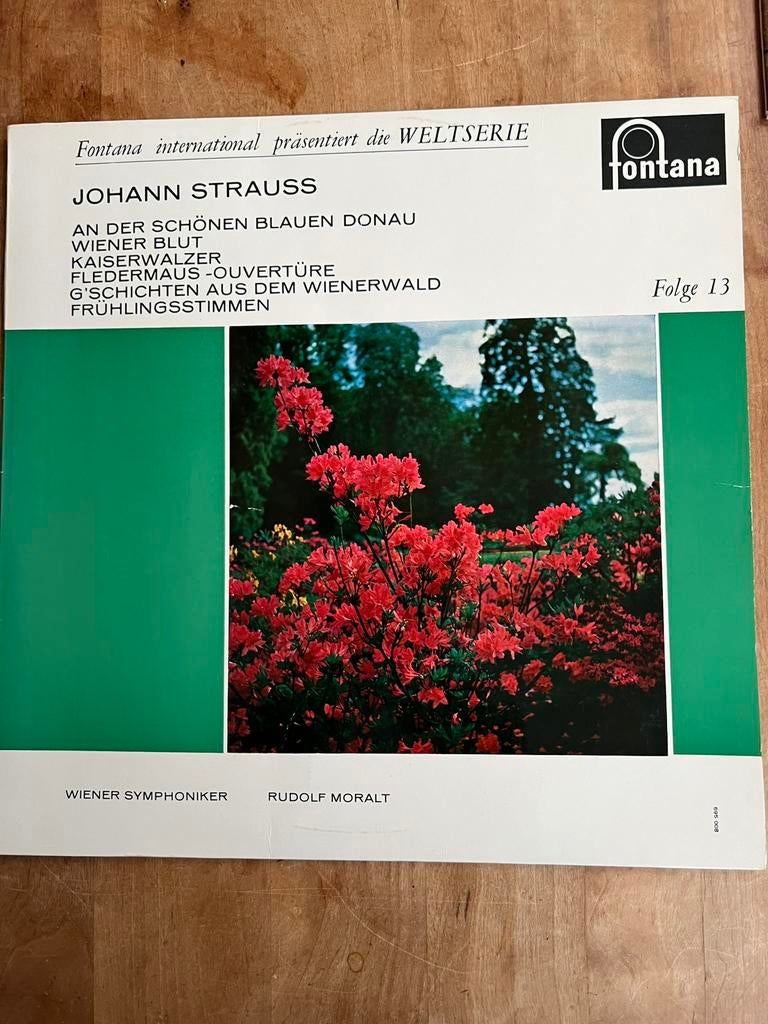 Lp johann strauss wiener philharmoniker, Cd's en Dvd's, Vinyl | Klassiek, Ophalen, Gebruikt, Romantiek, 12 inch