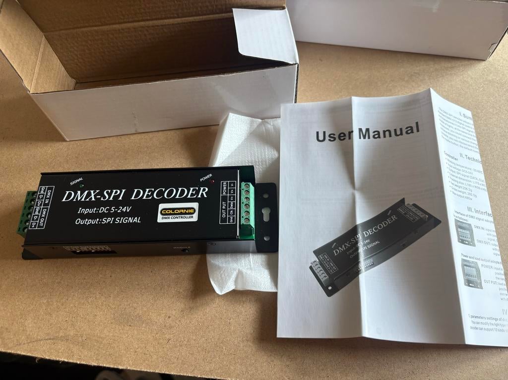 DMX-SPI Decoder, Ophalen of Verzenden, Nieuw, Licht, Kleur