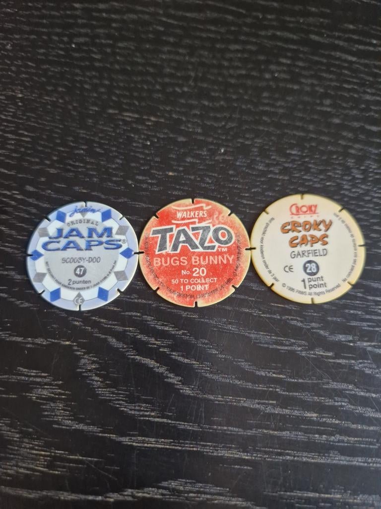 Flippo's: Jamin, Walkers, Croky 3 stuks, Ophalen of Verzenden, Losse flippo's