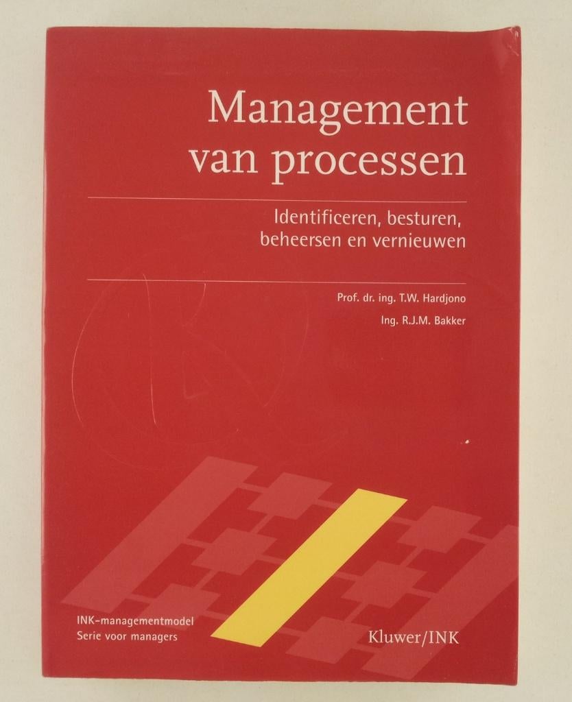 Hardjono, T.W. - Management van processen, Ophalen of Verzenden, Gelezen, Management
