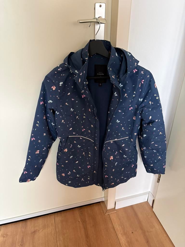 Name IT zomerjas blauw met bloemen/vlinders, maat 140, Ophalen of Verzenden, Zo goed als nieuw, Meisje, Jas