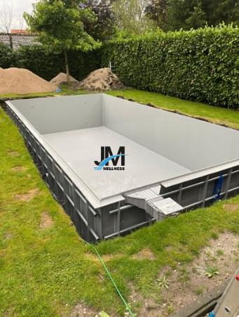 Zwembad HDPE 4 x 2,5 x 1,5 m HDPE Compleet ACTIE!!, Ophalen of Verzenden, Nieuw
